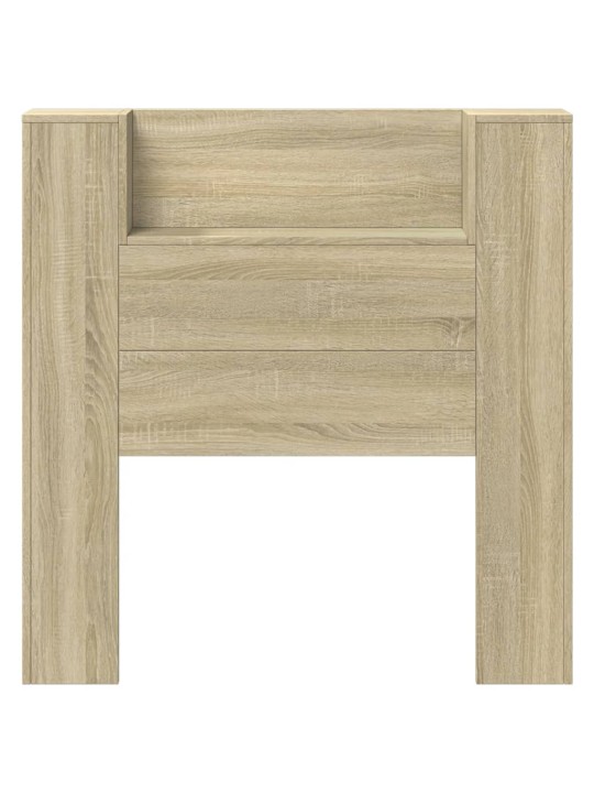 Čelo postele úložný prostor a LED dub sonoma 100x16,5x103,5 cm