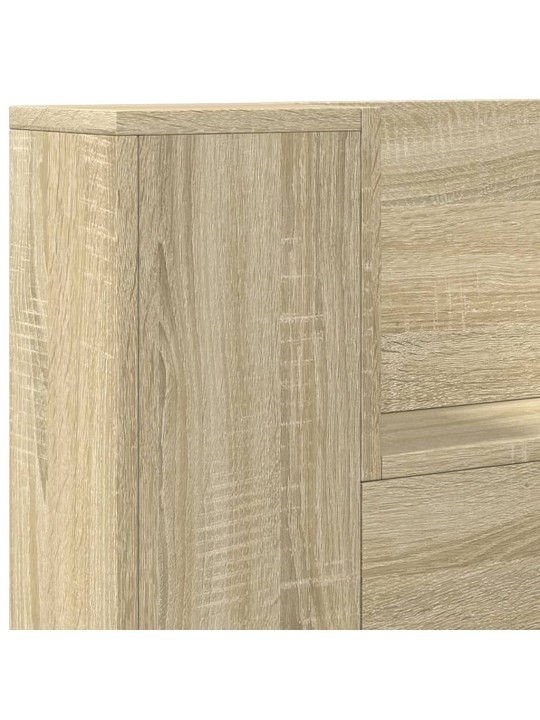 Čelo postele úložný prostor a LED dub sonoma 100x16,5x103,5 cm