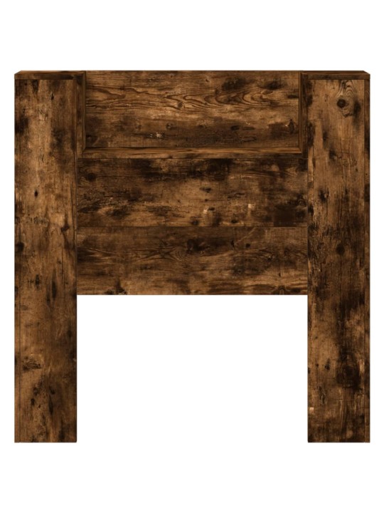 Čelo postele úložný prostor a led kouřový dub 100x16,5x103,5 cm