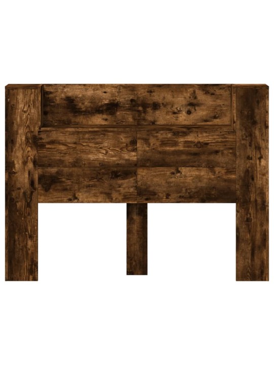 Čelo postele úložný prostor a led kouřový dub 140x16,5x103,5 cm
