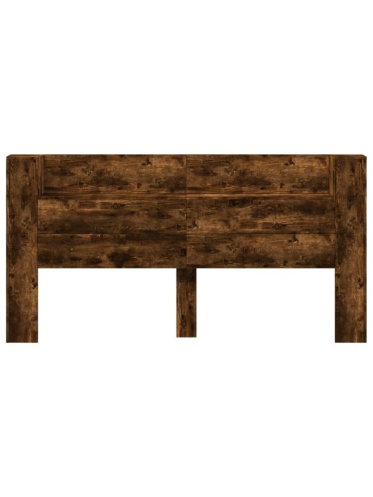 Čelo postele úložný prostor a led kouřový dub 200x16,5x103,5 cm