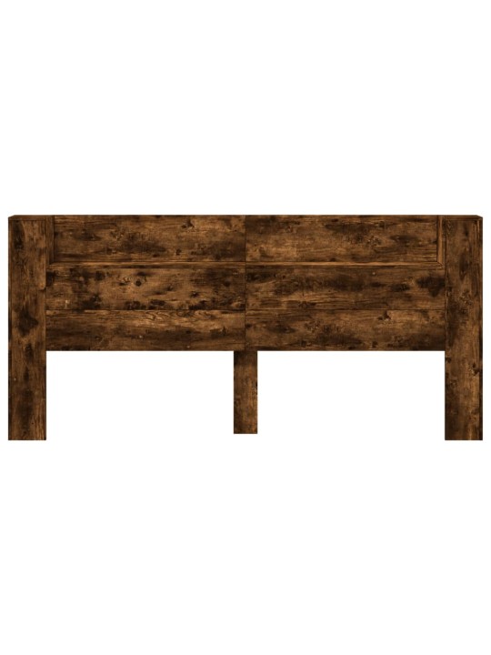 Čelo postele úložný prostor a led kouřový dub 220x16,5x103,5 cm
