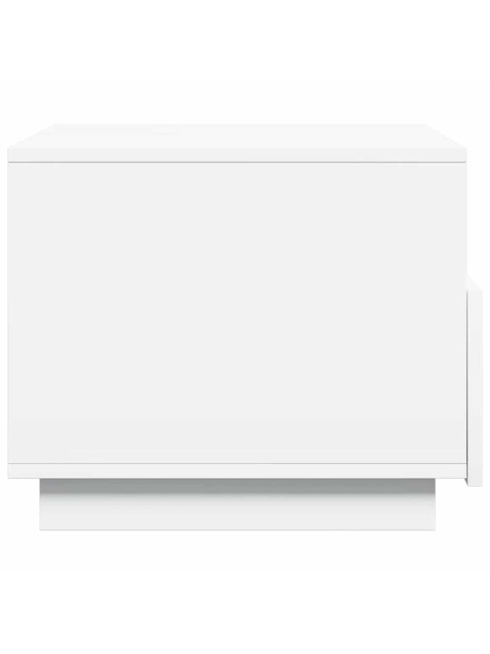 Konferenční stolek s LED osvětlením bílý 50 x 49 x 40 cm