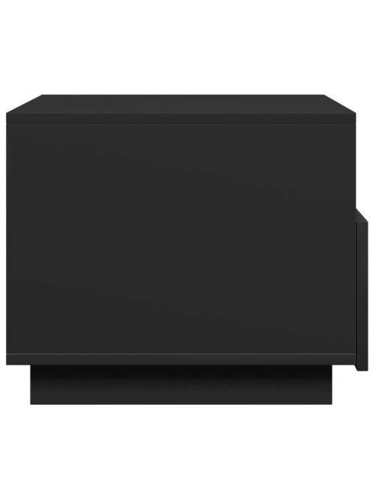 Konferenční stolek s LED osvětlením černý 50 x 49 x 40 cm
