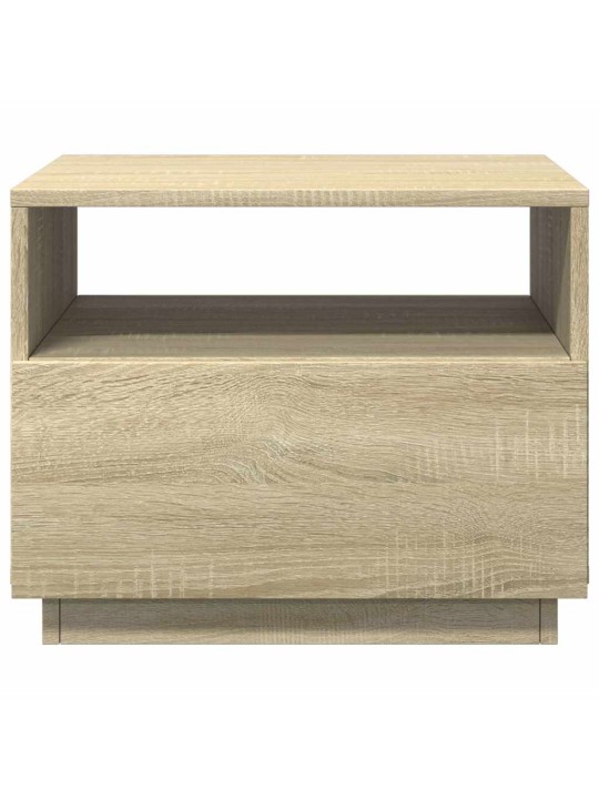 Konferenční stolek s LED osvětlením dub sonoma 50 x 49 x 40 cm