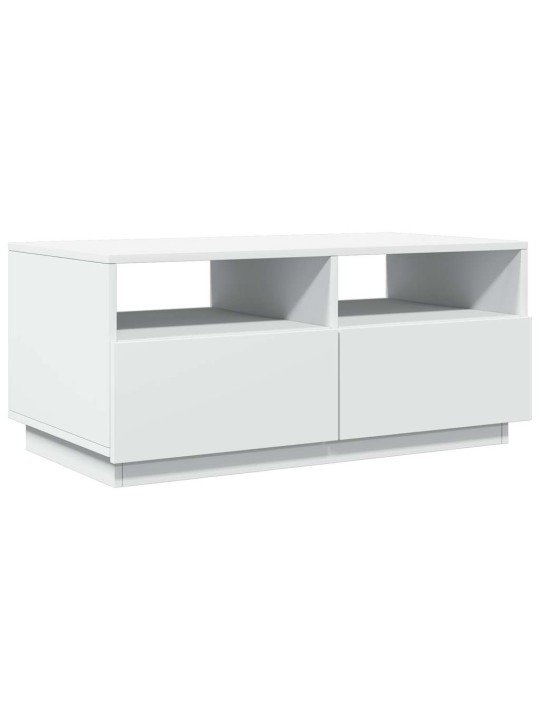 Konferenční stolek s LED osvětlením bílý 90 x 49 x 40 cm