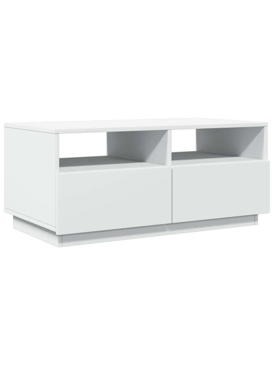 Konferenční stolek s LED osvětlením bílý 90 x 49 x 40 cm