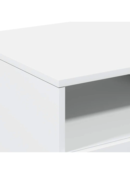 Konferenční stolek s LED osvětlením bílý 90 x 49 x 40 cm