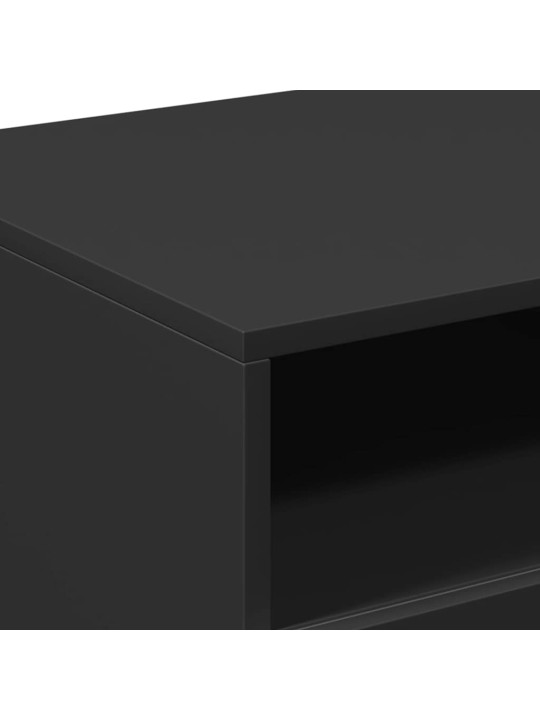 Konferenční stolek s LED osvětlením černý 90 x 49 x 40 cm