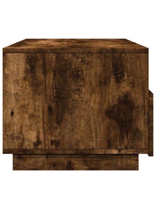 Konferenční stolek s LED osvětlením kouřový dub 90 x 49 x 40 cm