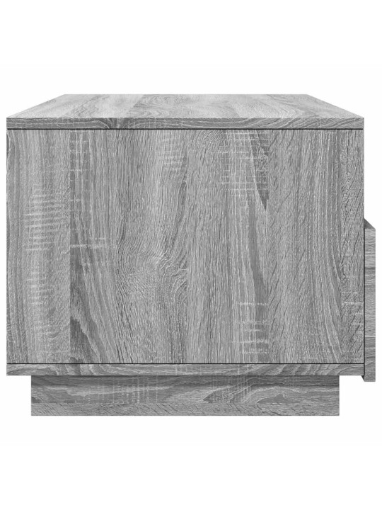 Konferenční stolek s LED osvětlením šedý sonoma 90 x 49 x 40 cm