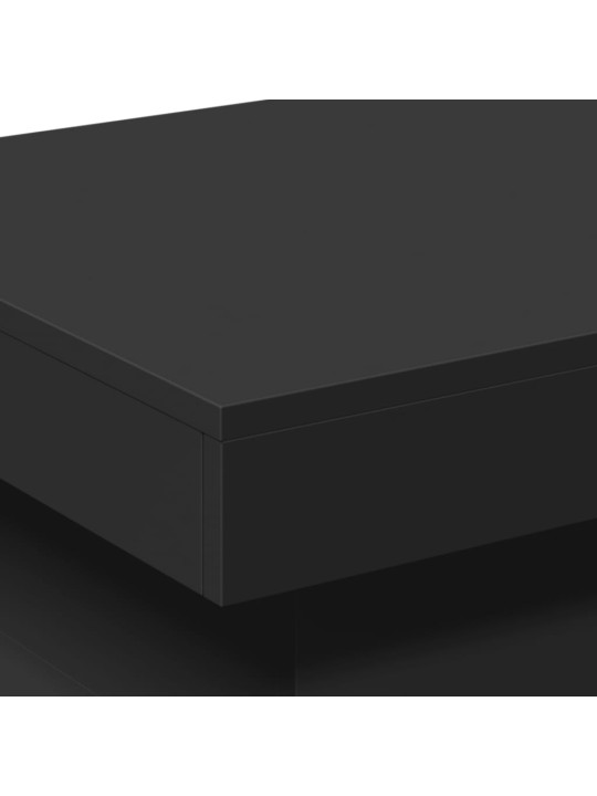 Konferenční stolek s LED osvětlením černý 50 x 50 x 40 cm