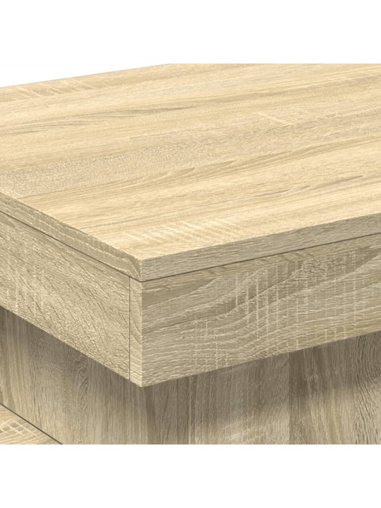 Konferenční stolek s LED osvětlením dub sonoma 50 x 50 x 40 cm