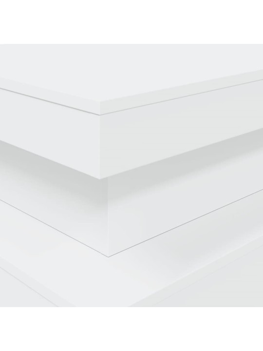 Konferenční stolek s LED osvětlením bílý 90 x 50 x 40 cm
