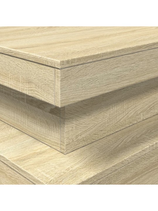 Konferenční stolek s LED osvětlením dub sonoma 90 x 50 x 40 cm