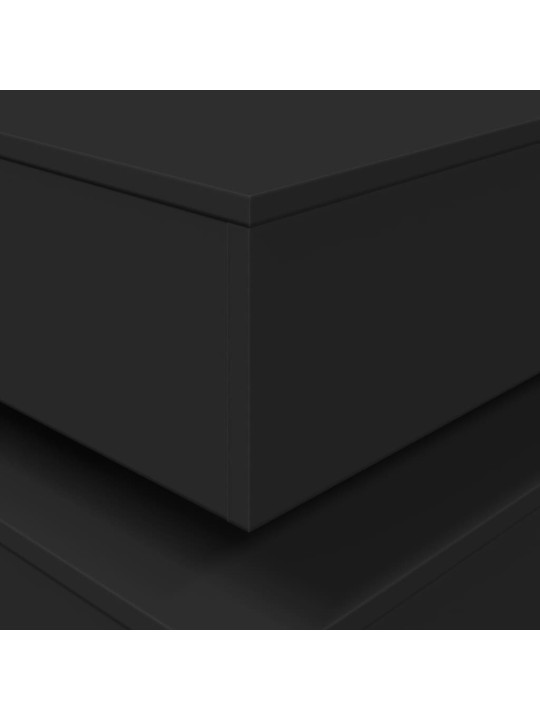 Konferenční stolek s LED osvětlením černý 50 x 50 x 40 cm