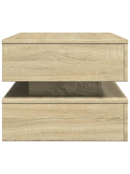 Konferenční stolek s LED osvětlením dub sonoma 90 x 50 x 40 cm