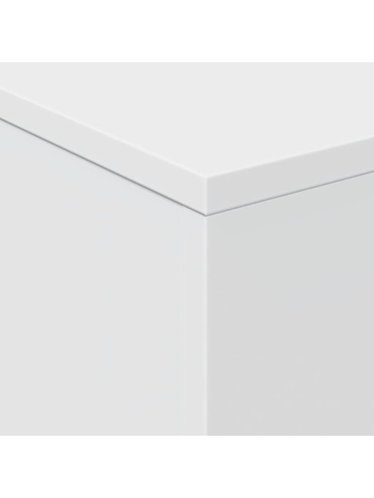 Konferenční stolek s LED osvětlením bílý 50 x 50 x 40 cm