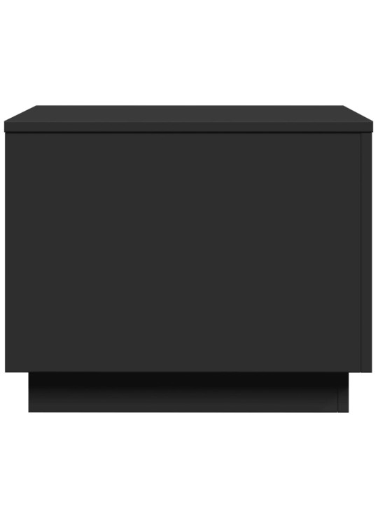 Konferenční stolek s LED osvětlením černý 50 x 50 x 40 cm