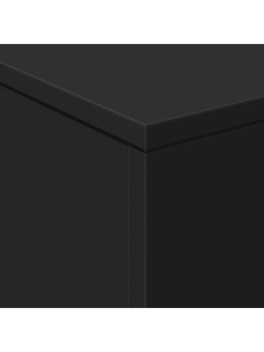 Konferenční stolek s LED osvětlením černý 50 x 50 x 40 cm