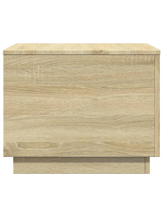Konferenční stolek s LED osvětlením dub sonoma 50 x 50 x 40 cm