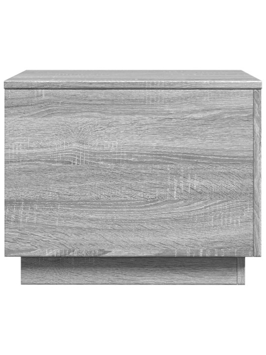 Konferenční stolek s LED osvětlením šedý sonoma 50 x 50 x 40 cm