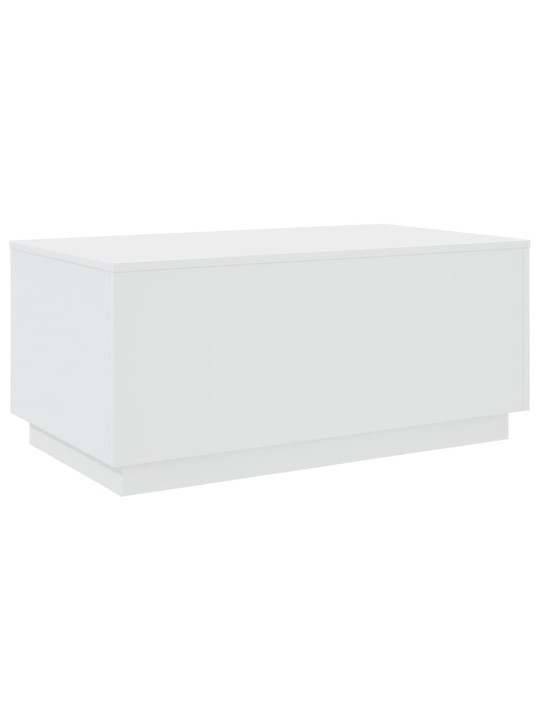 Konferenční stolek s LED osvětlením bílý 90 x 50 x 40 cm