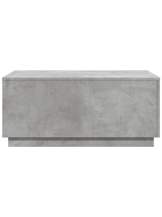 Konferenční stolek s LED osvětlením betonově šedý 90x50x40 cm