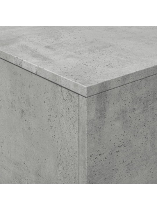 Konferenční stolek s LED osvětlením betonově šedý 90x50x40 cm