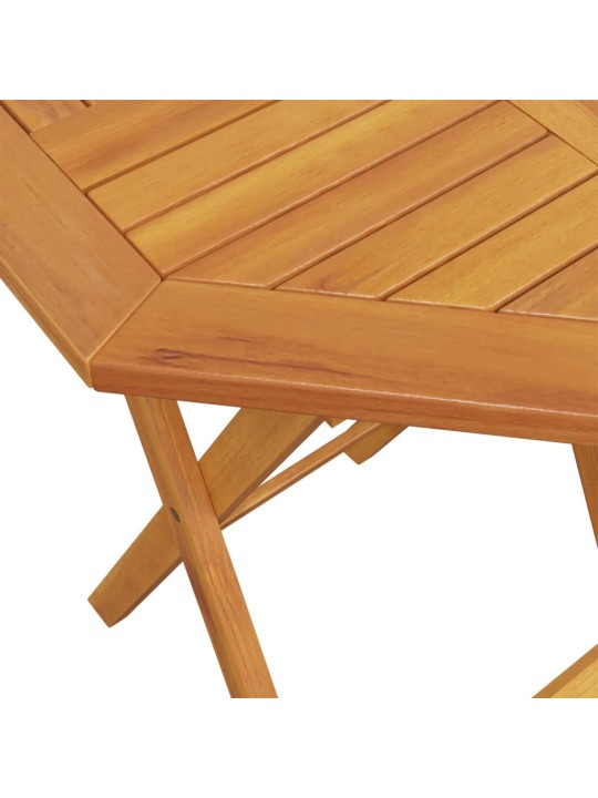 Skládací zahradní stůl Ø 60 x 75 cm masivní akáciové dřevo