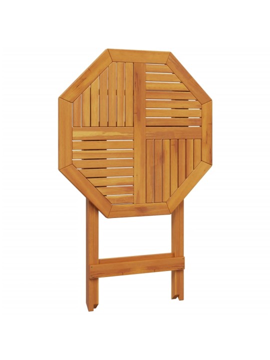Skládací zahradní stůl Ø 70 x 75 cm masivní akáciové dřevo