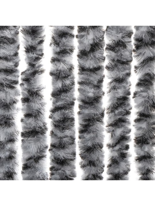 Závěs proti hmyzu černý a bílý 56 x 200 cm žinylka