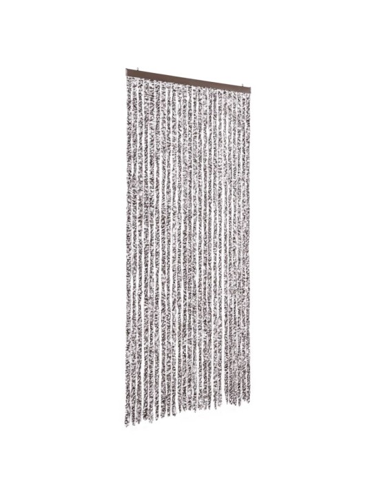 Závěs proti hmyzu hnědý a béžový 100 x 200 cm žinylka