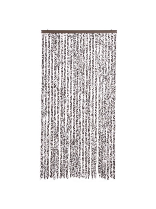 Závěs proti hmyzu hnědý a béžový 100 x 200 cm žinylka
