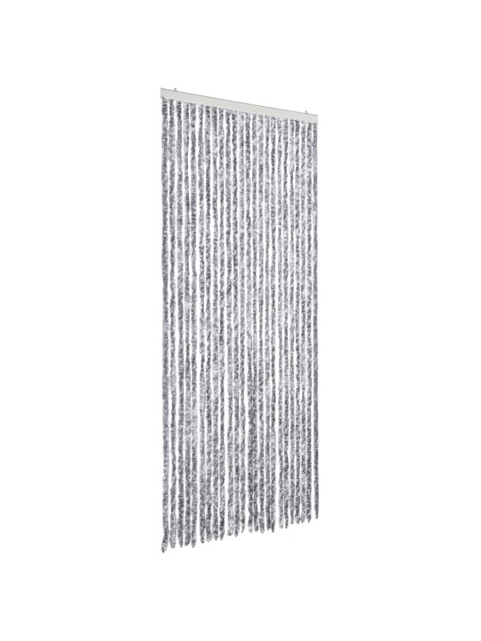 Závěs proti hmyzu bílý a šedý 100 x 230 cm žinylka