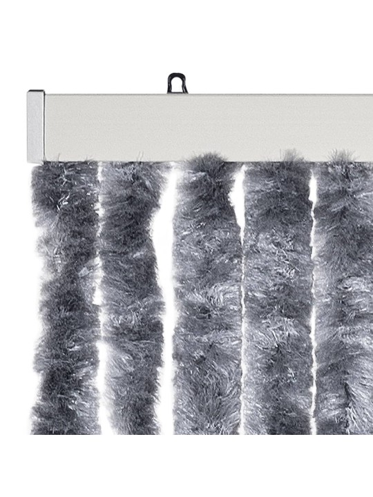Závěs proti hmyzu stříbrný 100 x 230 cm žinylka