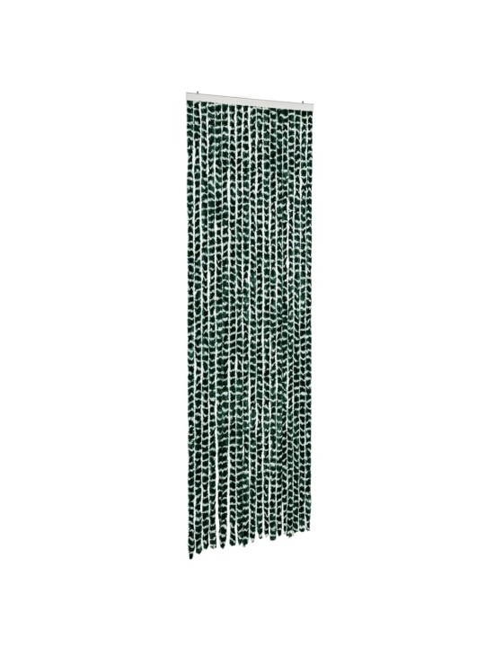 Závěs proti hmyzu zelený a bílý 56 x 200 cm žinylka