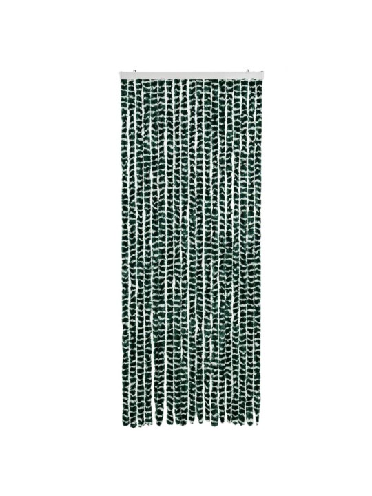 Závěs proti hmyzu zelený a bílý 56 x 200 cm žinylka