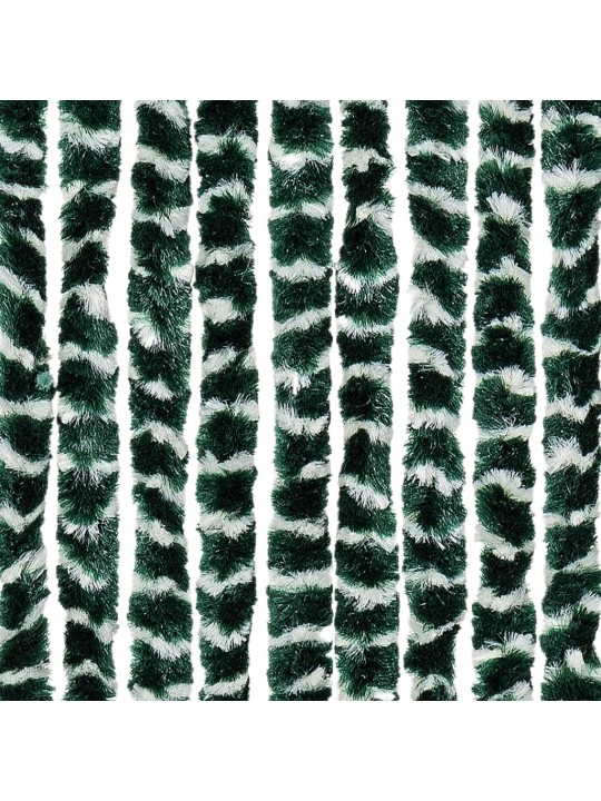 Závěs proti hmyzu zelený a bílý 56 x 200 cm žinylka