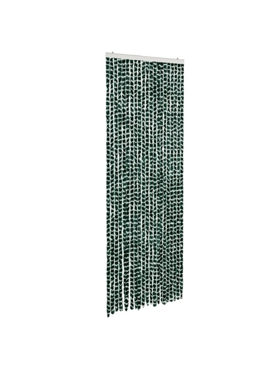 Závěs proti hmyzu zelený a bílý 90 x 200 cm žinylka