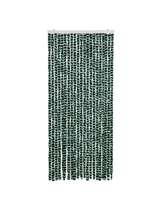 Závěs proti hmyzu zelený a bílý 90 x 200 cm žinylka