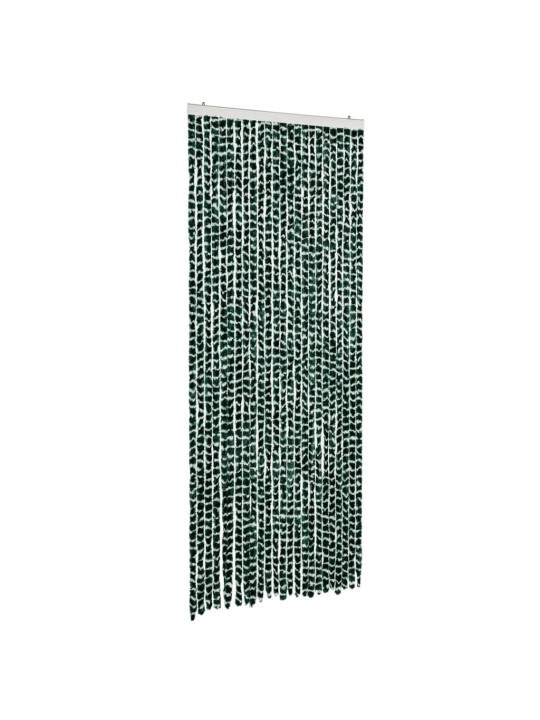 Závěs proti hmyzu zelený a bílý 100 x 200 cm žinylka