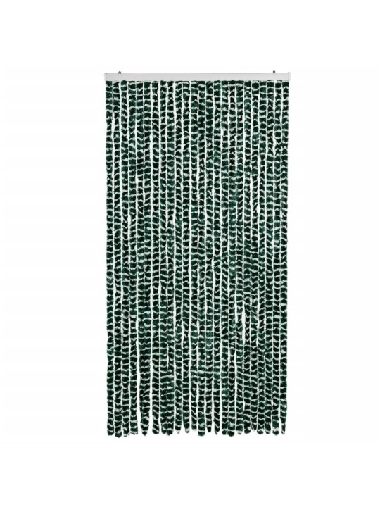 Závěs proti hmyzu zelený a bílý 100 x 200 cm žinylka