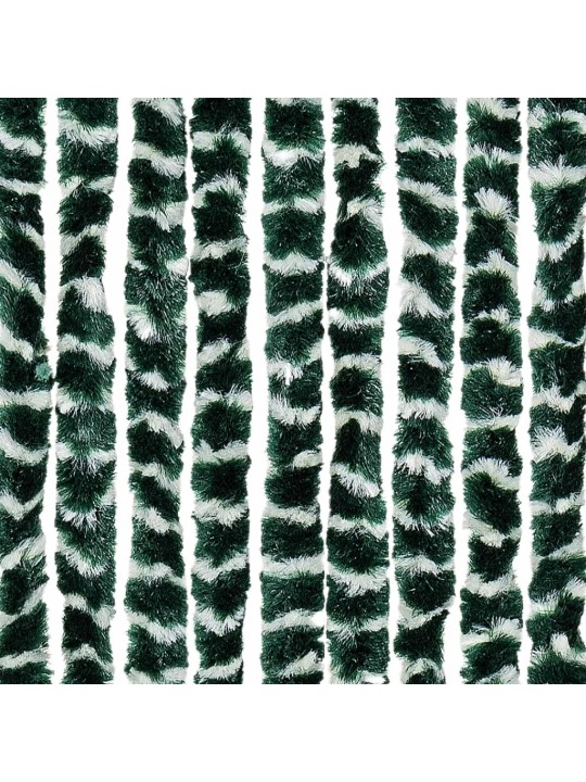 Závěs proti hmyzu zelený a bílý 100 x 200 cm žinylka