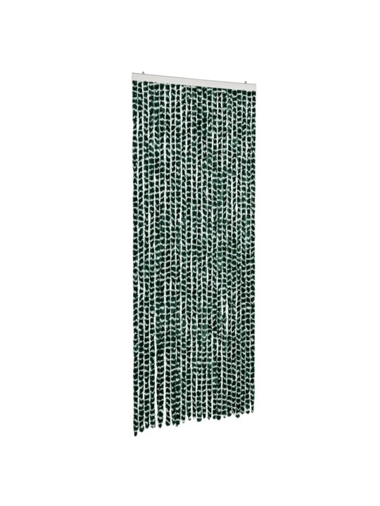 Závěs proti hmyzu zelený a bílý 100 x 230 cm žinylka
