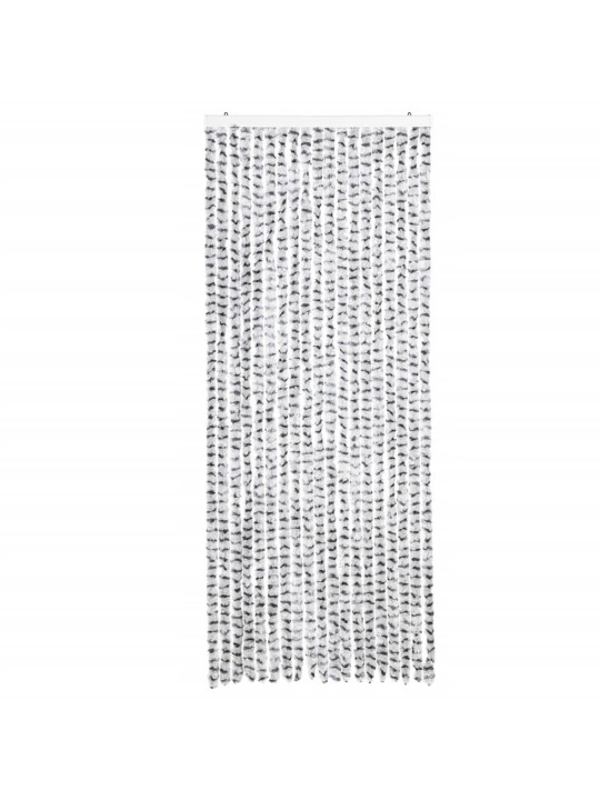 Závěs proti hmyzu světle šedý a tmavě šedý 56 x 200 cm žinylka