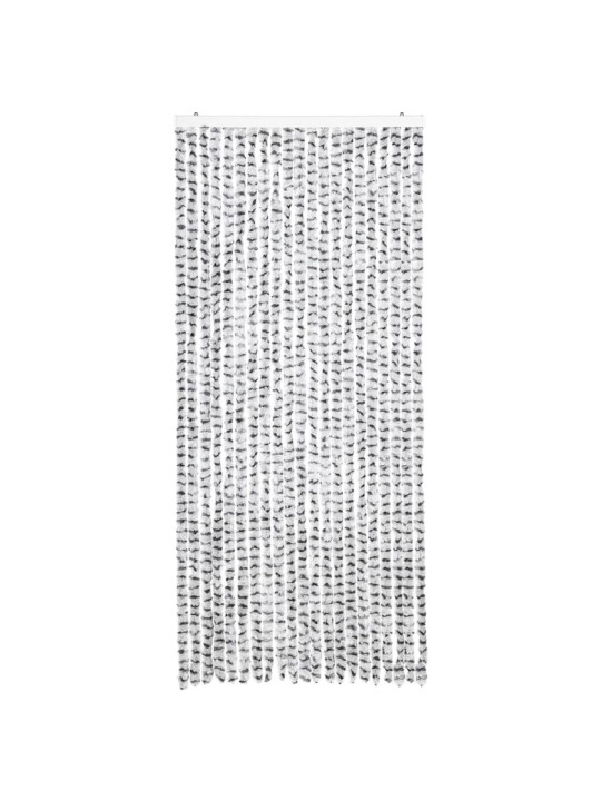 Závěs proti hmyzu světle šedý a tmavě šedý 90 x 200 cm žinylka