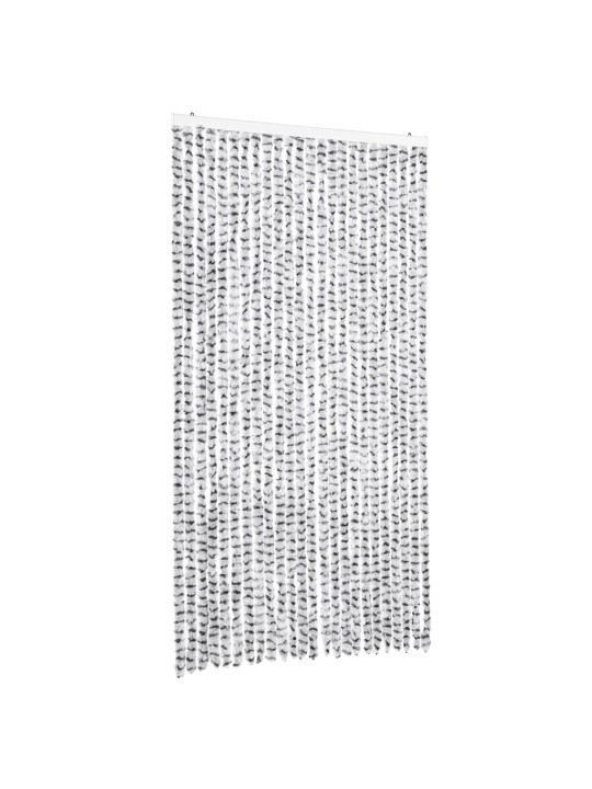 Závěs proti hmyzu světle šedý a tmavě šedý 100 x 230 cm žinylka