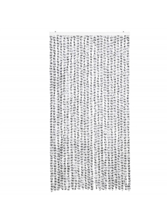 Závěs proti hmyzu světle šedý a tmavě šedý 100 x 230 cm žinylka