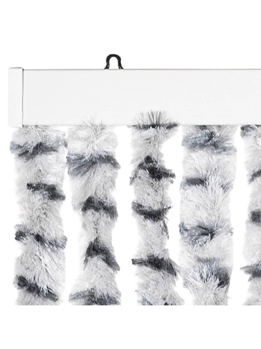 Závěs proti hmyzu světle šedý a tmavě šedý 100 x 230 cm žinylka